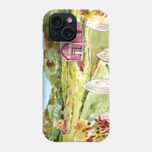 On The Farm - Cottage Core Aesthetic Art Phone Case