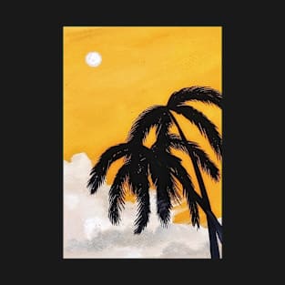 sunset and palm trees T-Shirt