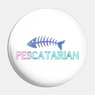 Pescatarian Fish Eater Vegetarian Pin