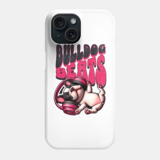 Bulldog Groove – Cool Music-Themed Canine Tee Phone Case