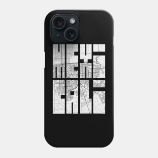 Mexicali, Mexico City Map Typography - Light Phone Case