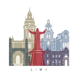 Lima skyline poster T-Shirt