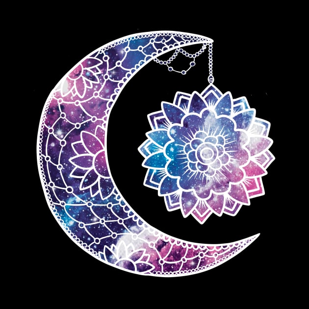 Cosmic Crescent Moon by SpicyNoodle