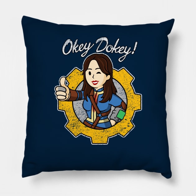 Vault girl Pillow by Cattoc_C