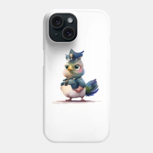 Baby Peacock Police Offiver Phone Case