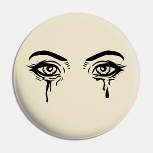 Crying Eyes Pin