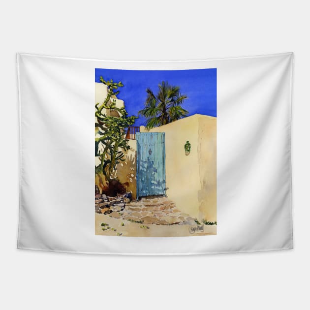 Mediterranean Blue Tapestry by margaretmerry