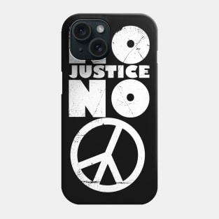 No justice no peace (invert) Phone Case