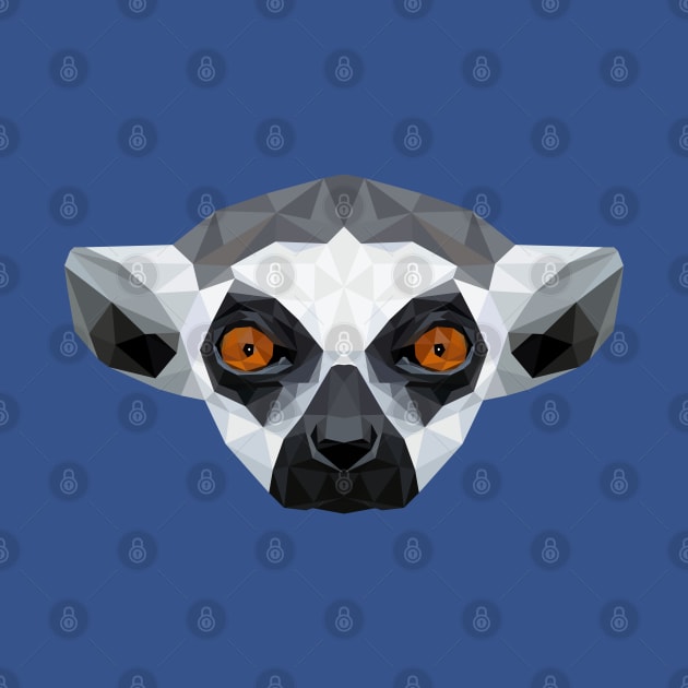 Lemur Low Poly Art by TheLowPolyArtist