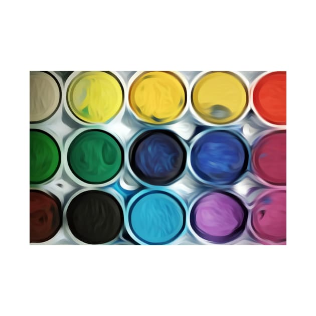 Color paint palette abstract by Faeblehoarder