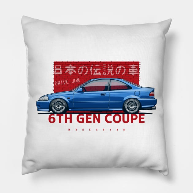 6th gen coupe Pillow by Markaryan