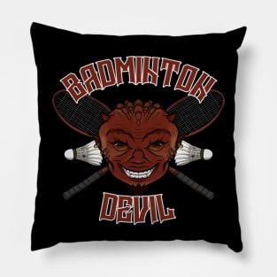 Badminton Devil Pillow