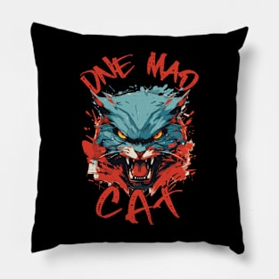 One Mad Cat Pillow