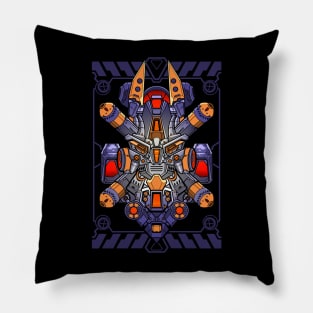 Cool looking robot head Pillow