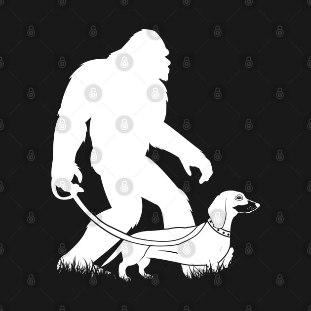 Bigfoot Walking Dachshund by Tesszero