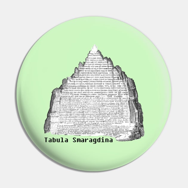 Emerald Tablet Tabula Smaragdina Hermetic Occult Alchemy Pin by Witchy Ways