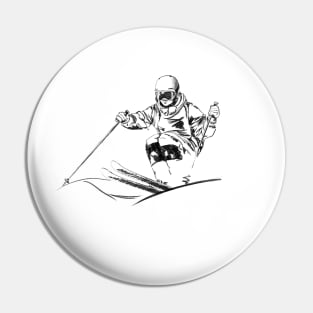 Mogul skiing Pin