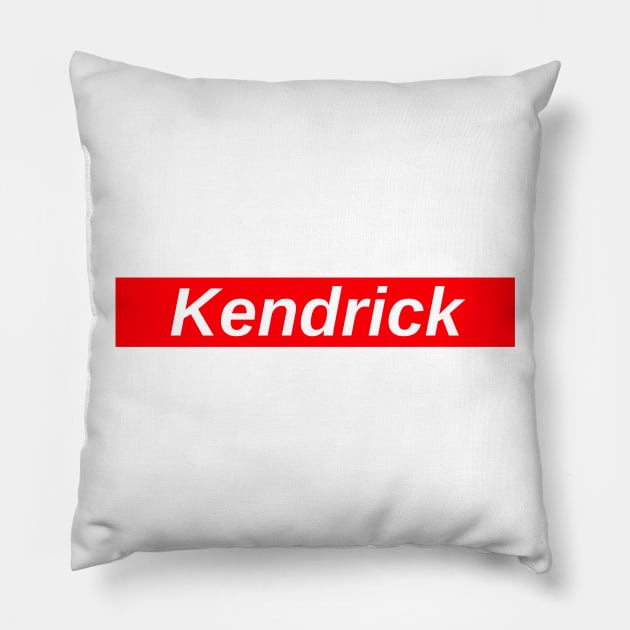 Kendrick Lamar // Red Box Logo Pillow by FlexxxApparel