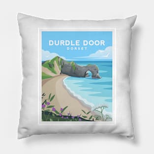 Durdle Door, Jurassic Coast of Dorset Pillow