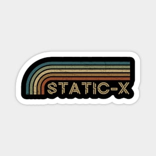 Static-X Retro Stripes Magnet