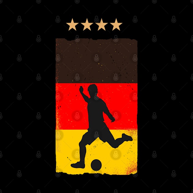 Germany Soccer Football Fan Shirt German Flag by Sal71