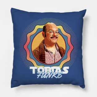 Tobias Fünke // Retro 90s Circle Pillow