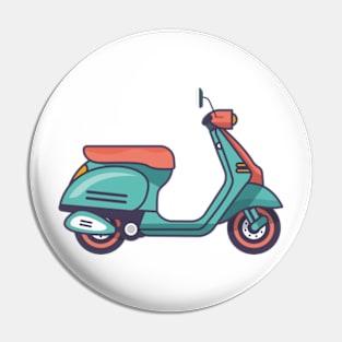 Vespa Scooter green matic Pin