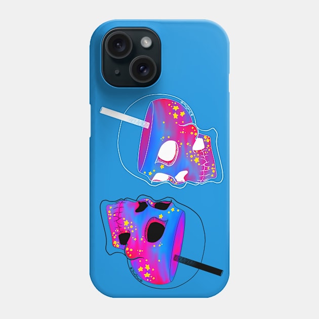 Space Skull Juice Phone Case by 3lue5tar