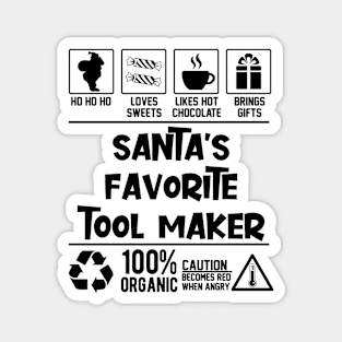 Santa's Favorite Tool Maker Santa Claus Magnet