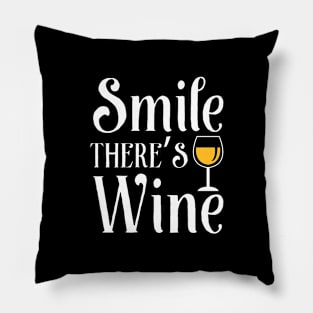 Smile There's Wine Pillow