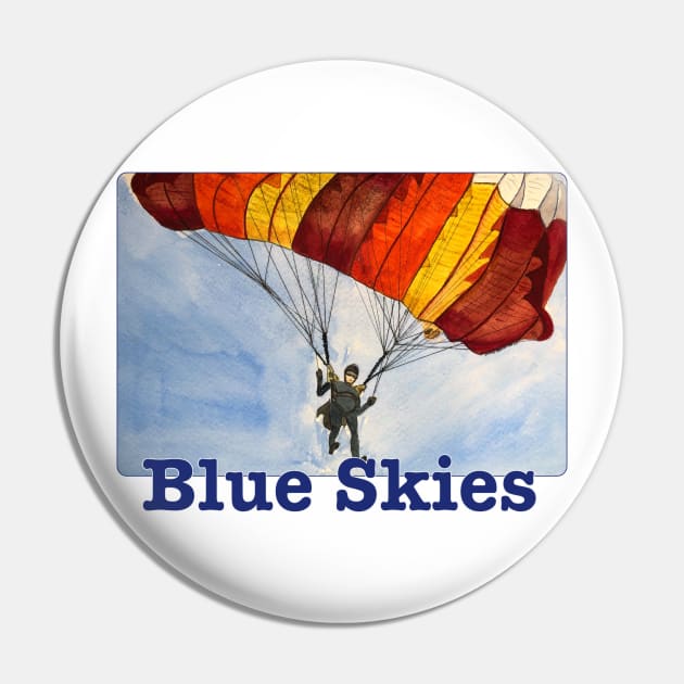 Blue Skies Pin by MMcBuck