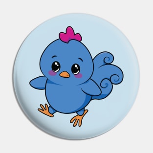 Blue Chicken Pin
