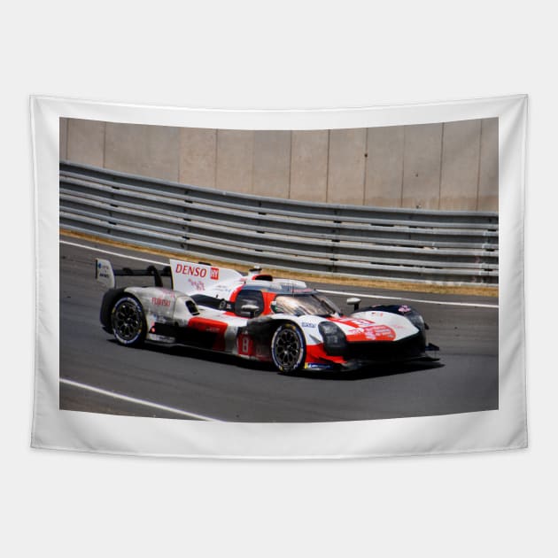 Toyota GR010 Hybrid no8 24 Hours of Le Mans 2023 Tapestry by AndyEvansPhotos