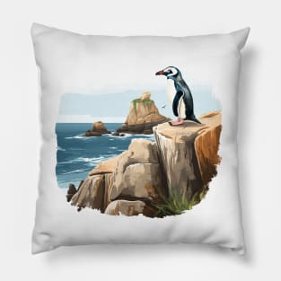 Galapagos Penguin Pillow