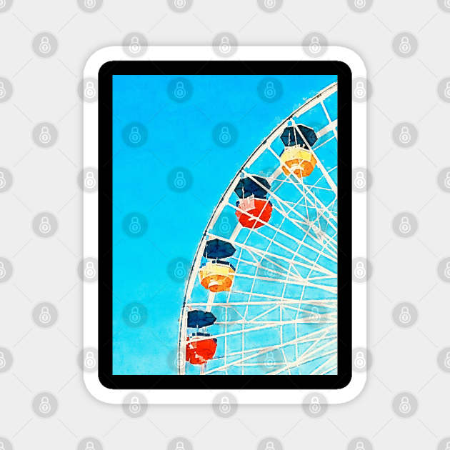 ferris wheel Magnet by Banyu_Urip