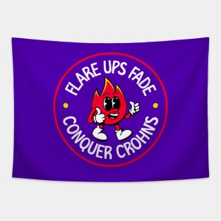 Flare Ups Fade, Conquer Crohn's - Crohn's Disease Tapestry