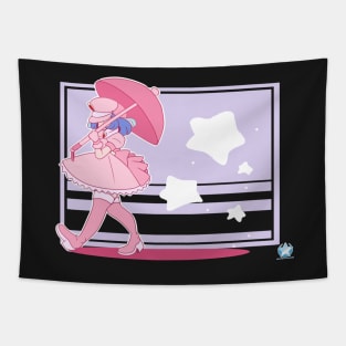 Star Shower Zera (white background) Tapestry