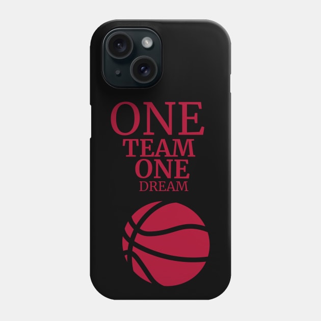 One Team One Dream, Sports Fans Phone Case by Bluzzkar