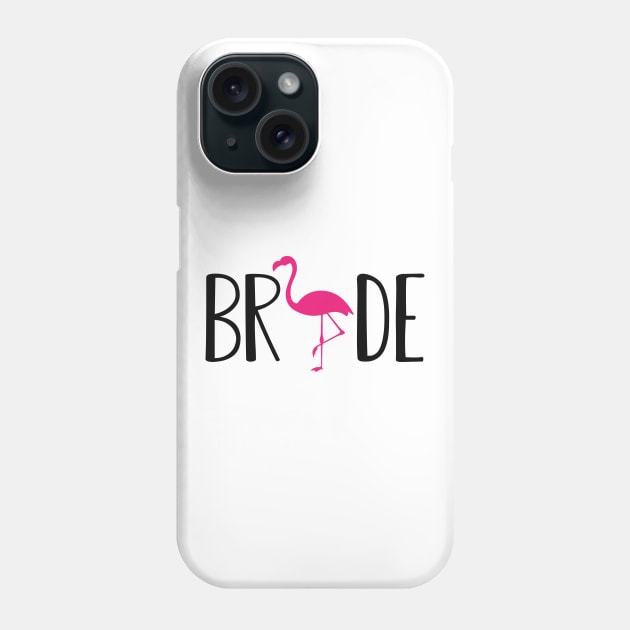 Bride - Flamingo Theme Phone Case by KC Happy Shop