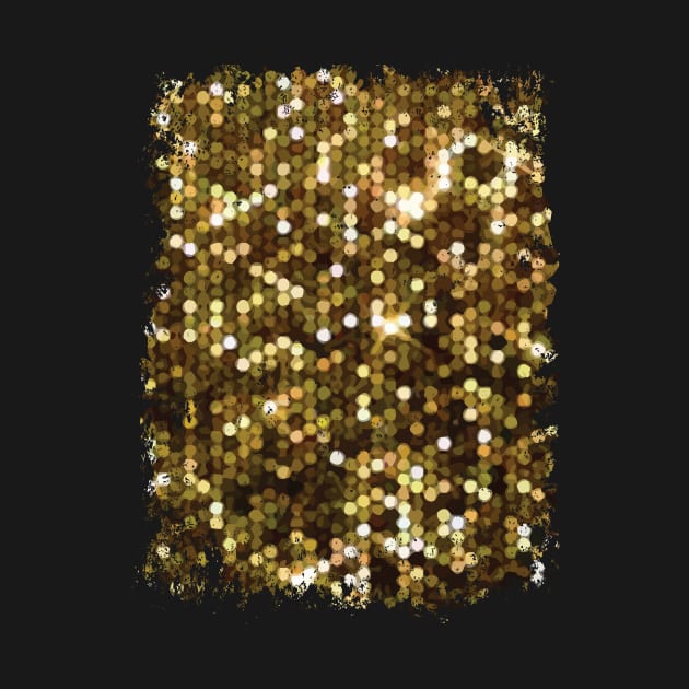 Beautiful Gold Sequin Style Glitter Pattern by GDCdesigns