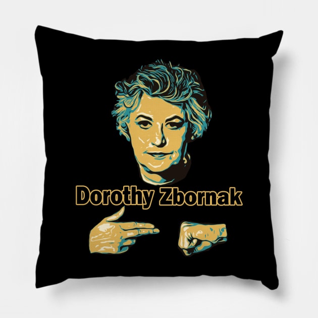 Dorothy Zbornak Retro Color Pillow by erd's