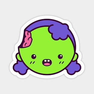 Kawaii Cute Zombie Girl Cartoon Magnet