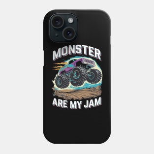 Monster Trucks Are My Jam Monster Truck Phone Case