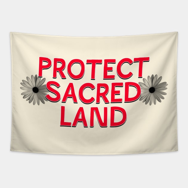 Protect Sacred Land Tapestry by Football from the Left