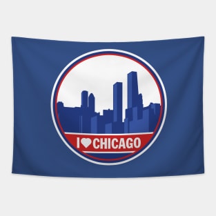 I Love Chicago T-Shirt Tapestry