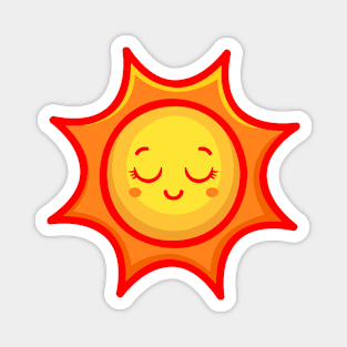 sunset sticker Magnet