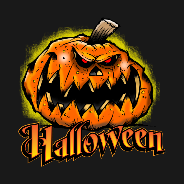 scary jack o lantern t shirt