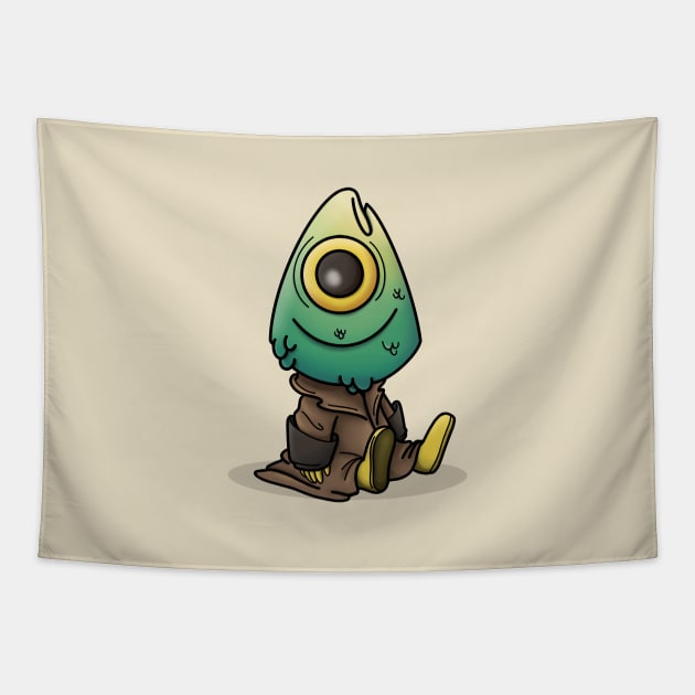 Little Fish Head Tapestry by candice-allen-art