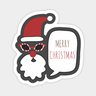 Cool Santa Christmas - Happy Christmas and a happy new year! - Available in stickers, clothing, etc Magnet