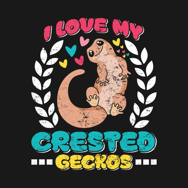 Reptile Lover Lizard Collector Crestie Crested by mikkashirts